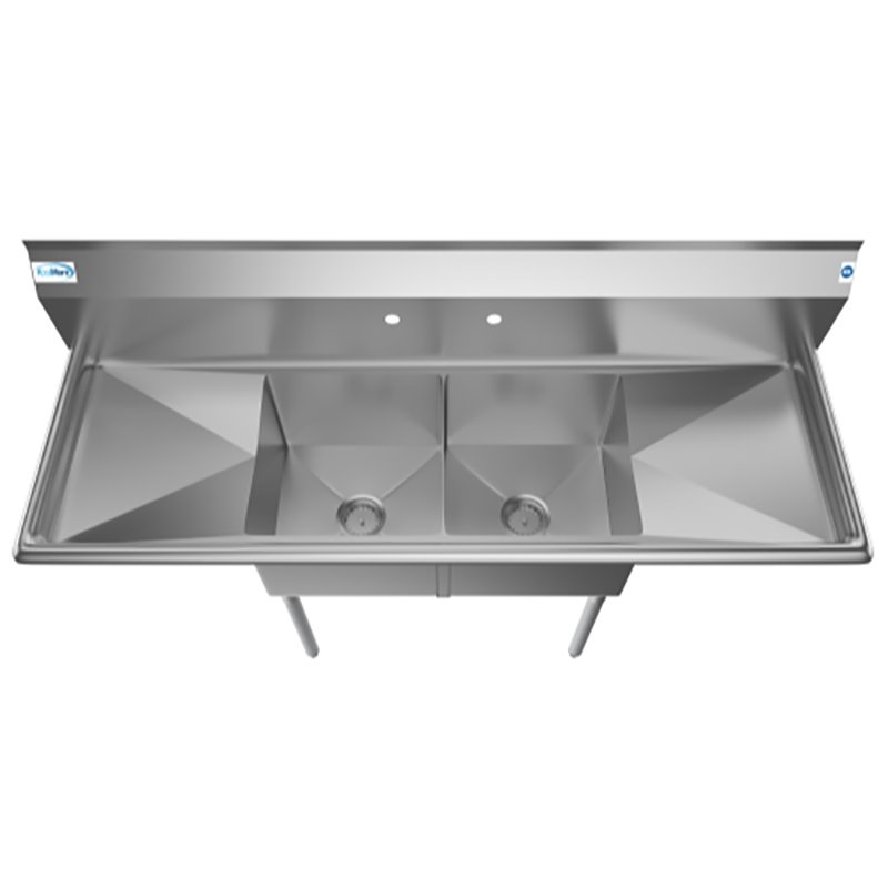 Pemberly Row 15x15x12 Stainless Steel Kitchen Prep & Utility Sink in Silver