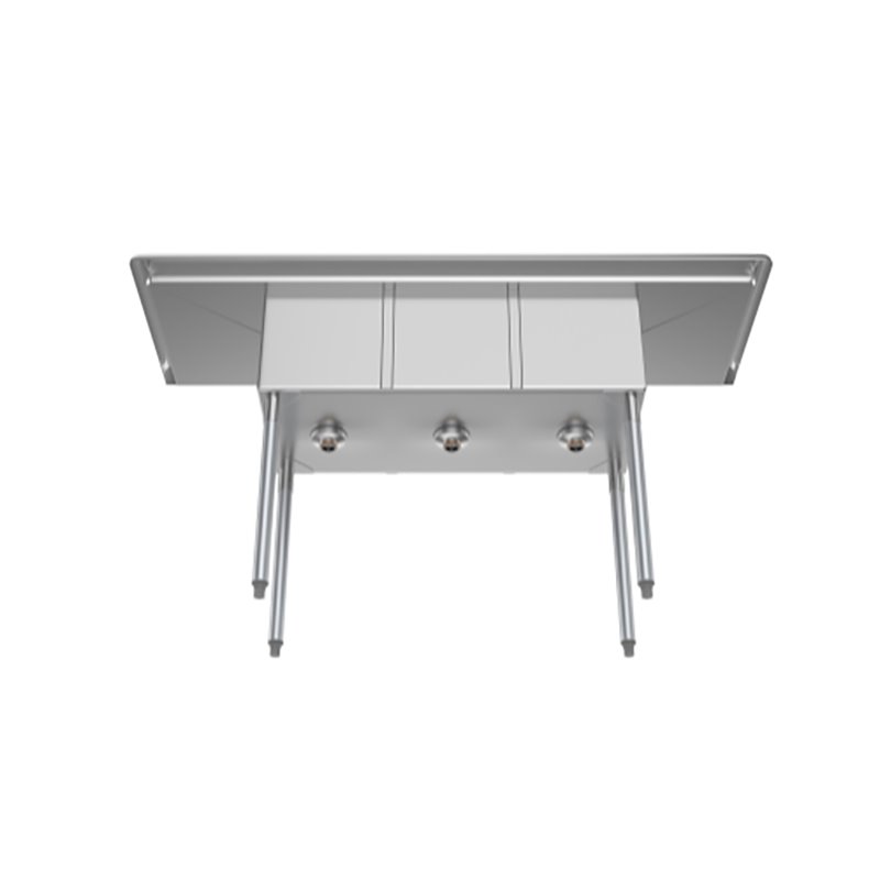 Pemberly Row 12x16x10 3-Compartment Stainless Steel Kitchen Sink in Silver