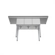 Pemberly Row 12x16x10 3-Compartment Stainless Steel Kitchen Sink in Silver