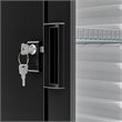 Pemberly Row 1 Glass Door Display Refrigerator Merchandiser in Black