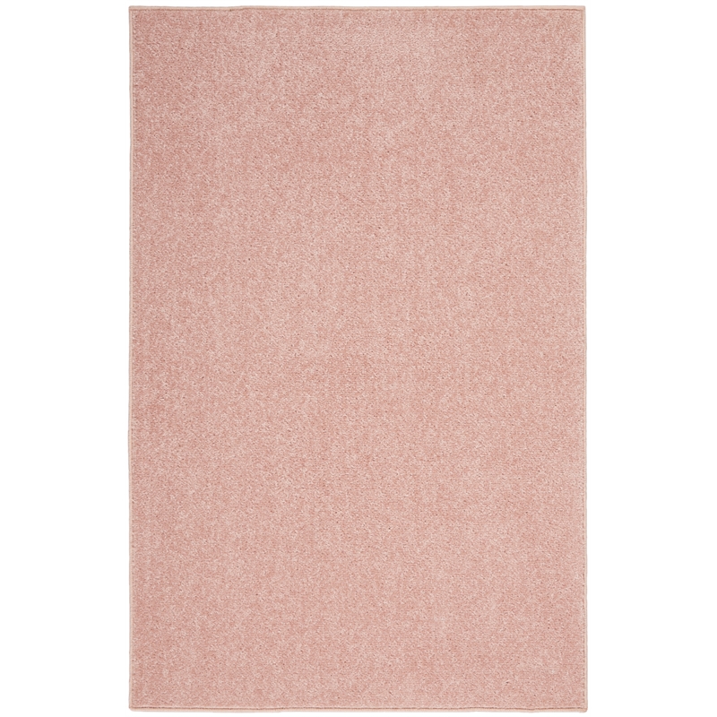 Pemberly Row Contemporary 2' x 4' Pink Fabric Outdoor Area Rug (2' x 4')