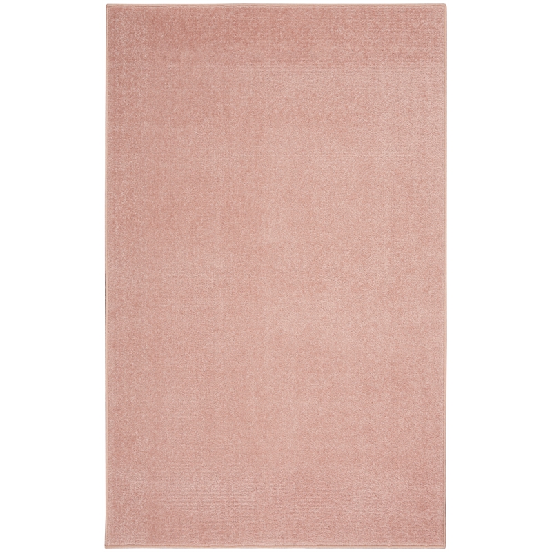Pemberly Row Contemporary 3' x 5' Pink Fabric Outdoor Area Rug (3' x 5')