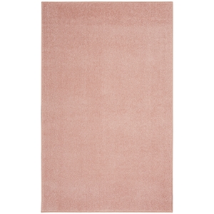 Pemberly Row Contemporary 3' x 5' Pink Fabric Outdoor Area Rug (3' x 5')