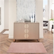 Pemberly Row Contemporary 3' x 5' Pink Fabric Outdoor Area Rug (3' x 5')