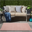 Pemberly Row Contemporary 3' x 5' Pink Fabric Outdoor Area Rug (3' x 5')