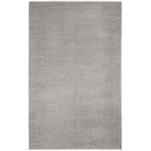 Pemberly Row 3' x 5' Silver Gray Fabric Outdoor Area Rug (3' x 5')