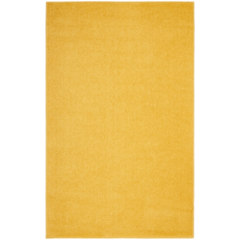 Pemberly Row 3' x 5' Yellow Fabric Outdoor Area Rug (3' x 5')