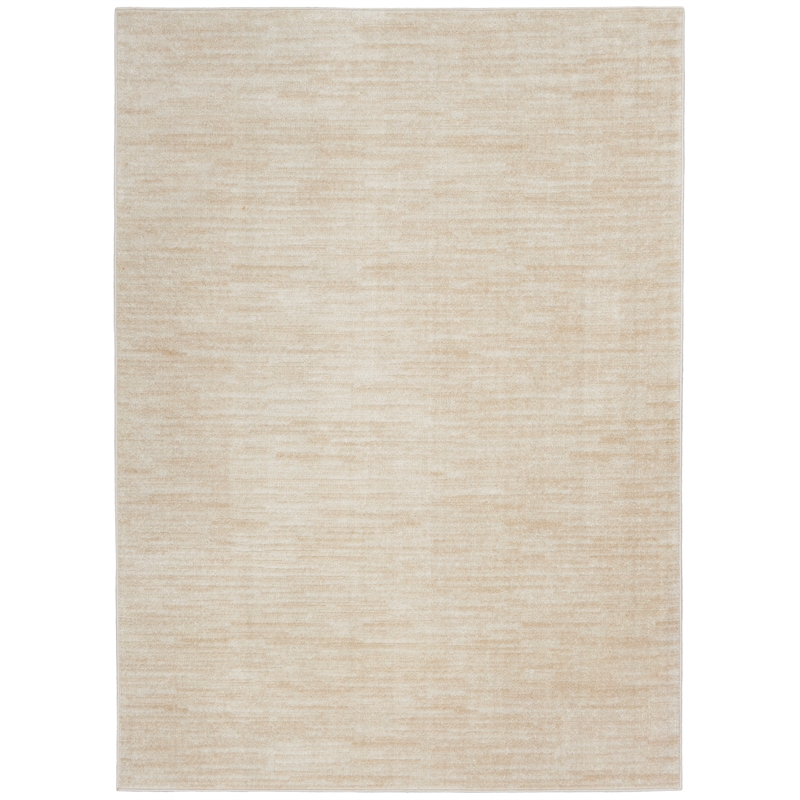 Pemberly Row 5' x 8' Ivory Beige Fabric Outdoor Area Rug (5' x 8')