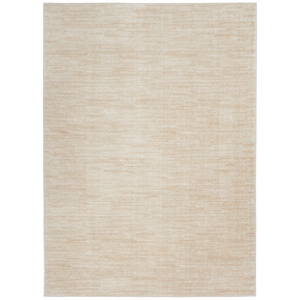 Pemberly Row 5' x 8' Ivory Beige Fabric Outdoor Area Rug (5' x 8')