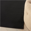 Pemberly Row 5' x Square Black Fabric Outdoor Area Rug (5' Square)