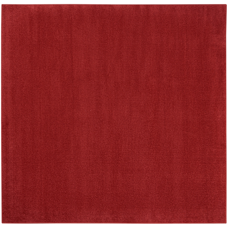 Pemberly Row 5' x Square Brick Red Fabric Outdoor Area Rug (5' Square)