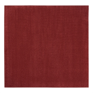 Pemberly Row 5' x Square Brick Red Fabric Outdoor Area Rug (5' Square)