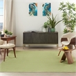 Pemberly Row 5' x Square Green Fabric Outdoor Area Rug (5' Square)