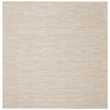 Pemberly Row 7' x Square Ivory Beige Fabric Outdoor Area Rug (7' Square)
