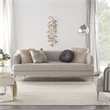 Pemberly Row 7' x Square Ivory Beige Fabric Outdoor Area Rug (7' Square)