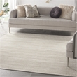 Pemberly Row 7' x Square Ivory Beige Fabric Outdoor Area Rug (7' Square)