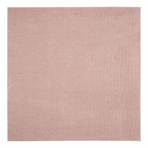 Pemberly Row 7' x Square Pink Fabric Outdoor Area Rug (7' Square)