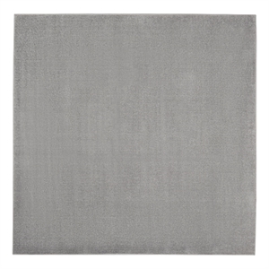 Pemberly Row 7' x Square Silver Gray Fabric Outdoor Area Rug (7' Square)