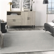 Pemberly Row 7' x Square Silver Gray Fabric Outdoor Area Rug (7' Square)