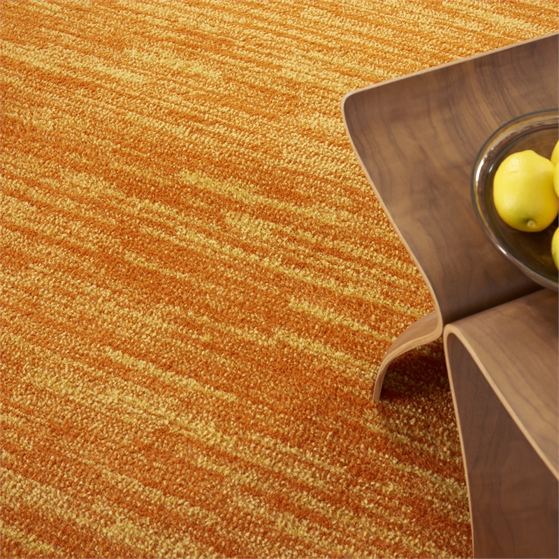 Pemberly Row 7' x Square Sunburst Fabric Outdoor Area Rug (7' Square)