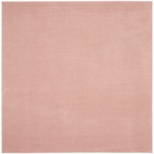 Pemberly Row 5' x Square Pink Fabric Outdoor Area Rug (5' Square)