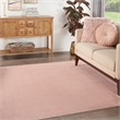 Pemberly Row 5' x Square Pink Fabric Outdoor Area Rug (5' Square)