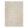 Pemberly Row 4' x 6' Ivory Beige Fabric Outdoor Area Rug (4' x 6')