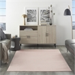 Pemberly Row Contemporary 4' x 6' Pink Fabric Outdoor Area Rug (4' x 6')