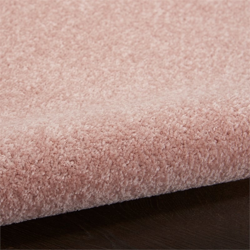 Pemberly Row Contemporary 4' x 6' Pink Fabric Outdoor Area Rug (4' x 6')