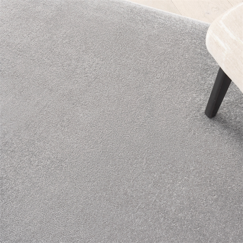 Pemberly Row 4' x 6' Silver Gray Fabric Outdoor Area Rug (4' x 6')