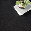 Pemberly Row 6' x 9' Oval Black Fabric Outdoor Area Rug (9' Oval)