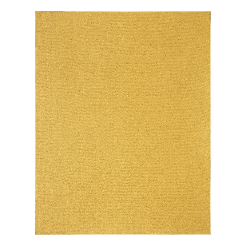 Pemberly Row 8' x 10' Yellow Fabric Outdoor Area Rug (8' x 10')