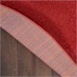 Pemberly Row 6' x Round Brick Red Fabric Outdoor Area Rug (6' Round)