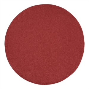 Pemberly Row 6' x Round Brick Red Fabric Outdoor Area Rug (6' Round)