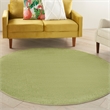 Pemberly Row 6' x Round Green Fabric Outdoor Area Rug (6' Round)