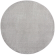 Pemberly Row 6' x Round Silver Gray Fabric Outdoor Area Rug (6' Round)