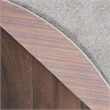 Pemberly Row 6' x Round Silver Gray Fabric Outdoor Area Rug (6' Round)
