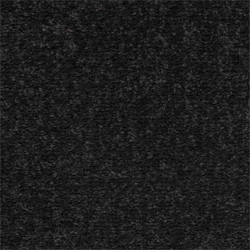 Pemberly Row 8' x Round Black Fabric Outdoor Area Rug (8' Round)