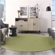Pemberly Row 8' x Round Green Fabric Outdoor Area Rug (8' Round)