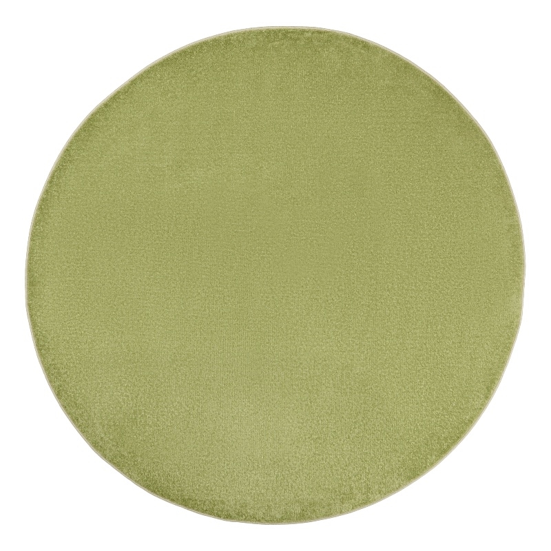 Pemberly Row 8' x Round Green Fabric Outdoor Area Rug (8' Round)
