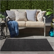 Pemberly Row 3' x 5' Black Fabric Outdoor Area Rug (3' x 5')