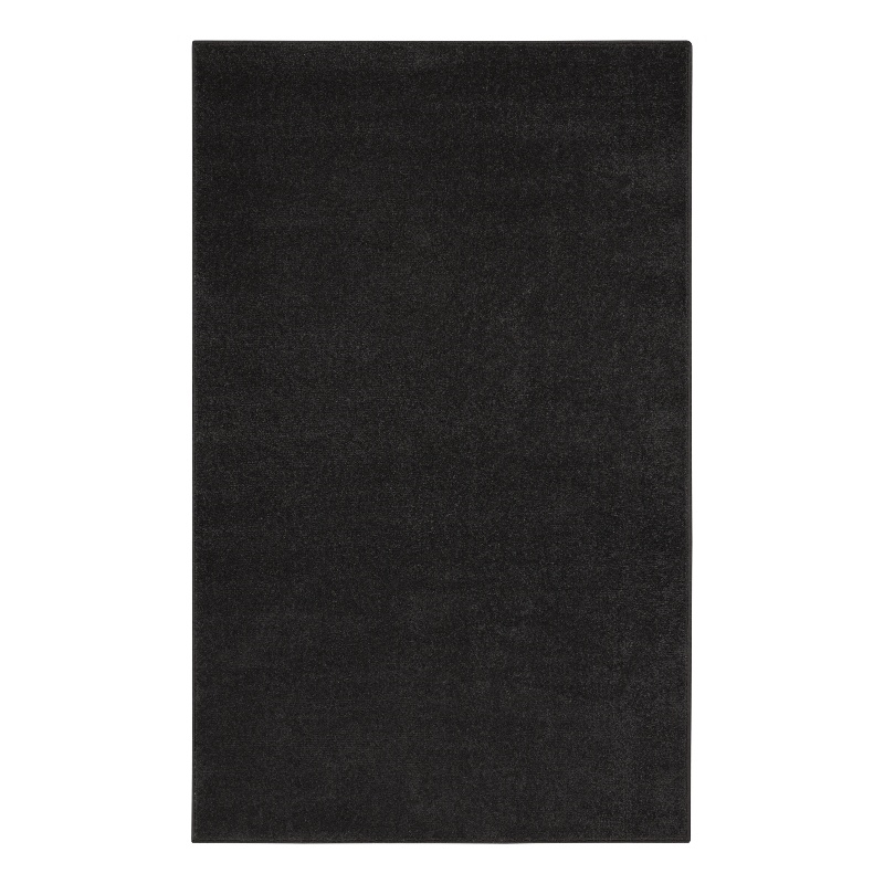 Pemberly Row 3' x 5' Black Fabric Outdoor Area Rug (3' x 5')