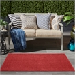 Pemberly Row 3' x 5' Brick Red Fabric Outdoor Area Rug (3' x 5')