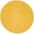 Pemberly Row 6' x Round Yellow Fabric Outdoor Area Rug (6' Round)