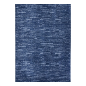 Pemberly Row 6' x 9' Navy Blue Fabric Outdoor Area Rug (6' x 9')