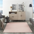 Pemberly Row Contemporary 6' x 9' Pink Fabric Outdoor Area Rug (6' x 9')
