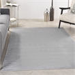 Pemberly Row 6' x 9' Silver Gray Fabric Outdoor Area Rug (6' x 9')