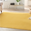 Pemberly Row 7' x Square Yellow Fabric Outdoor Area Rug (7' Square)