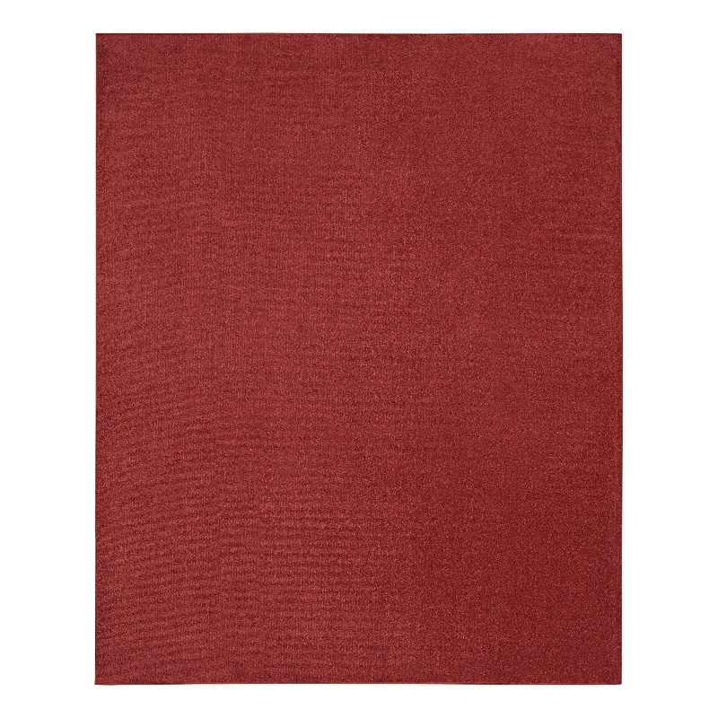 Pemberly Row 8' x 10' Brick Red Fabric Outdoor Area Rug (8' x 10')