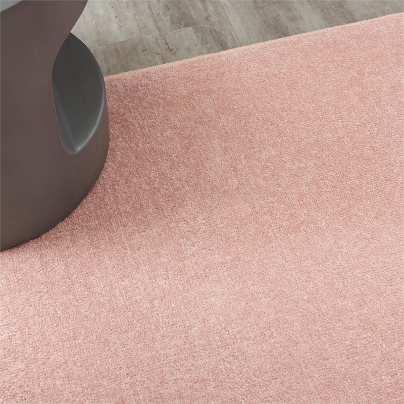 Pemberly Row Contemporary 5' x 7' Pink Fabric Outdoor Area Rug (5' x 7')